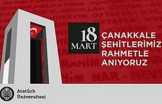 Rektör Çomaklı; “Çanakkale Zaferinin yıl dönümü...