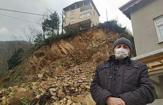 Rize’nin İkizdere ilçesinde heyelan