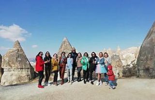 Rus turistler, Kapadokya’da Dünya Kadınlar Günü’nü...