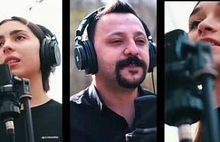 Sağlık personellerine anlamlı şarkı: "Nefesimiz...