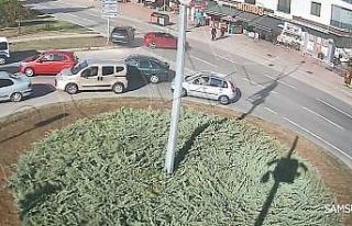 Samsun’da kazalar KGYS kameralarına yansıdı