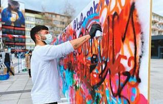 Sanayi şehrini, gençlerin grafitileri renklendirecek