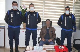 Sarıgöl’de dilencinin üzerinden 14 bin lira çıktı