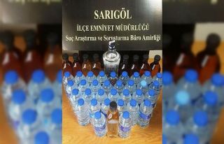 Sarıgöl’de sahte içki operasyonu