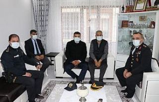 Şehit ailesi unutulmadı