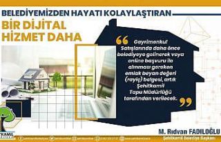 Şehitkamil’de hayatı kolaylaştıran dijital hizmet