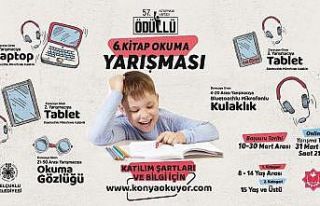 Selçuklu Belediyesi ödüllü kitap okuma yarışması...