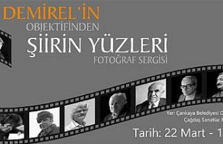 ’Şiirin Yüzleri Ankara’ sergisi sanatseverlerle...