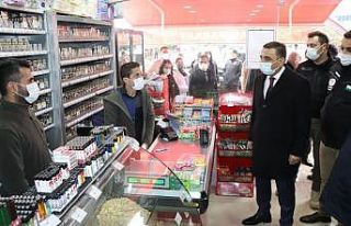 Siirt Valisi Hacıbektaşoğlu, iş yerlerini denetledi