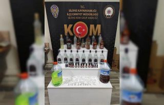 Silifke’de 39 litre sahte içki ele geçirildi