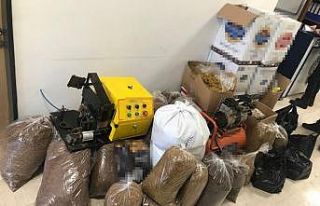 Silivri’de kaçak tütün operasyonu