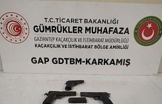Sınır Kapısında 3 tabanca yakalandı