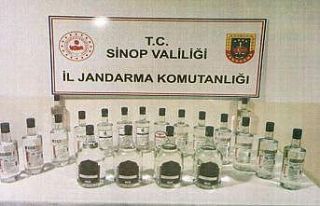 Sinop’ta 24 litre etil alkol ele geçirildi