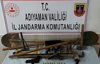 SİT alanında kaçak kazı yapanlara suçüstü