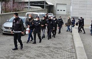 Suç örgütü operasyonundan 8 kişi adliyeye sevk...