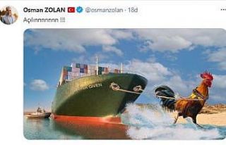 Süveyş Kanalıyla ilgili Denizli horozu paylaşımı