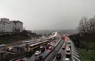 Taksim’de kar yağışı etkili oluyor