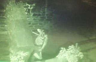 Tarihî köprü hırsızları kameraya yakalandı