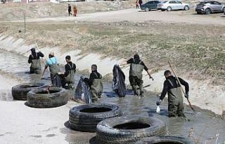 Tarihi Şamran Kanalı’nda temizlik çalışması