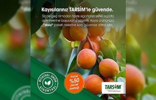 TARSİM: “Kayısı ürününüz dolu paketi kapsamında,...