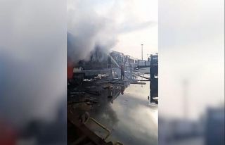 Tarsus’ta tren vagonu yandı