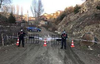 Taşköprü’de bir köyde uygulanan karantina süresi...