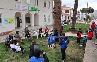 Taşova’da farkındalık için 15 dakika kitap okudular