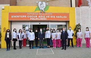Tepebaşı’nda çocuklar sağlıkla gülümsüyor