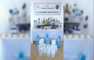 Tokat’ta jandarmadan kaçak alkol operasyonu
