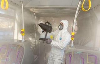 Toplu ulaşım araçlarına gün boyu dezenfeksiyon