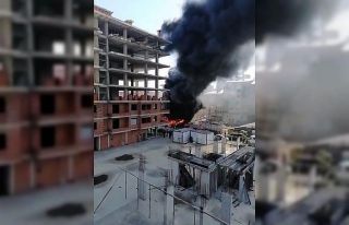 Trabzon’da lastikçi dükkanında yangın