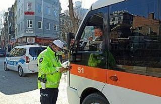 Trafik ekiplerinden korona denetimi