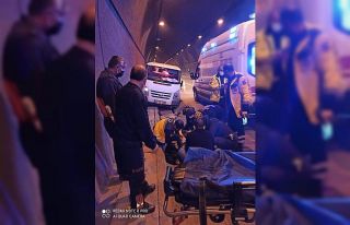 Tünelde kaza: 2 yaralı