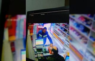 Tütün hırsızı kameraya yakalandı