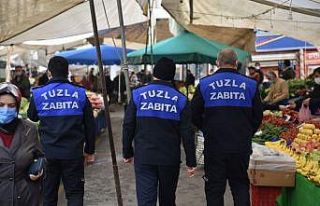 Tuzla’da korona virüs denetimleri devam ediyor