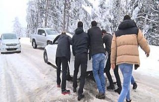 Uludağ’a çıkmak isteyen tedbirsiz vatandaşlar...