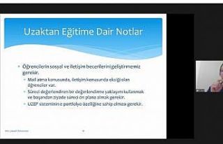 Üniversitede uzaktan eğitim konulu söyleşi