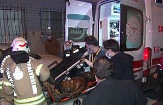 Üsküdar’da alevlerin içinde kalan yaşlı adam...