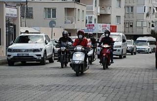 Uyuşturucu etkisi altındaki kurye görüntülendi