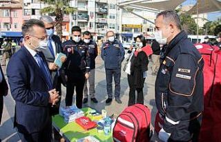 Vali Aksoy, AFAD Çadırını Ziyaret Etti
