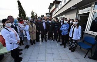 Vali Karaloğlu Akademi Lise öğrencileriyle bir...