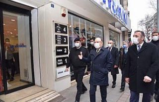 Vali Tutulmaz koronavirüs denetimine katıldı