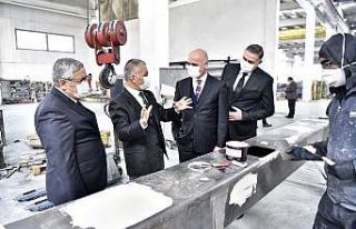 Vali Yazıcı OSB firmalarında incelemelerde bulundu