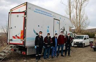 Van Büyükşehir Belediyesi sokak hayvanlarını...