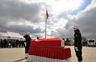 Vefat eden polis memuru için tören düzenlendi