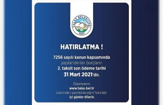 Yapılandırma 2. taksitte son günler