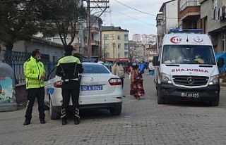 Yayaya çarpıp kaçtı