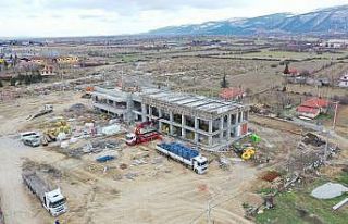 Yeni Akşehir Otogarı hızla yükseliyor