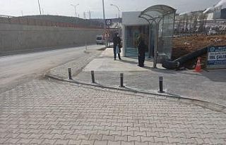 Yeni hastane önünde üstyapı çalışmaları tamamlandı