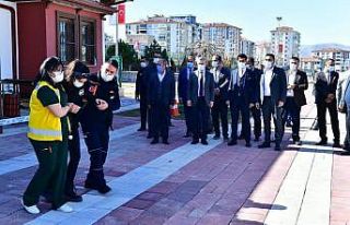 Yeşilyurt’ta gerçeğini aratmayan deprem tatbikatı